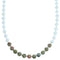 Multicolor And Genuine Sterling Silver Bead Necklace SX115000